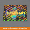 Custom Rainbow Color 3D Hologram Laser Security Sticker